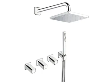 ITALY CRIIT619 - Shower mixer with diverter with overhead shower by CRISTINA Rubinetterie - view 2